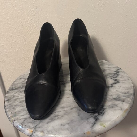 Vagabond Olivia Black Leather Mid Heeled Shoes - Black / US 7 - Picture 2 of 10